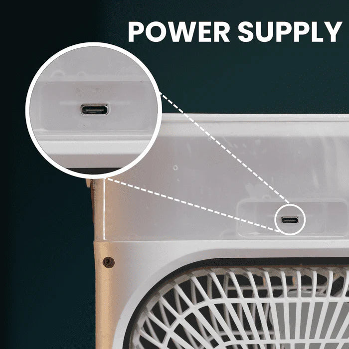 Cooling Mist Fan With Ice Chamber 🧊